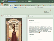 Tablet Screenshot of cor104.deviantart.com