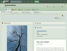 Tablet Screenshot of dysturbedstock.deviantart.com