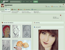 Tablet Screenshot of darkgirlart.deviantart.com