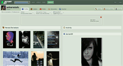 Desktop Screenshot of amberxstatic.deviantart.com