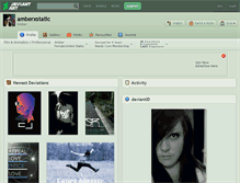 Tablet Screenshot of amberxstatic.deviantart.com