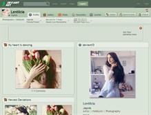 Tablet Screenshot of lentilcia.deviantart.com