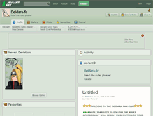 Tablet Screenshot of deidara-fc.deviantart.com