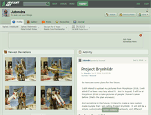 Tablet Screenshot of jutondra.deviantart.com