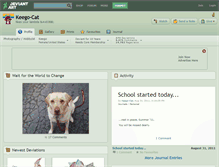 Tablet Screenshot of keego-cat.deviantart.com