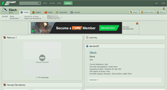 Desktop Screenshot of ellech.deviantart.com