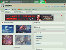Tablet Screenshot of alexwalsh.deviantart.com