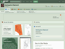 Tablet Screenshot of harlequinn-diamond.deviantart.com