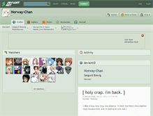 Tablet Screenshot of norway-chan.deviantart.com