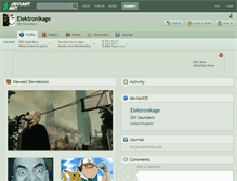 Tablet Screenshot of elektronikage.deviantart.com