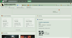 Desktop Screenshot of creative-experession.deviantart.com