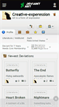 Mobile Screenshot of creative-experession.deviantart.com