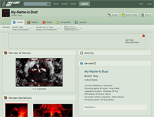 Tablet Screenshot of my-name-is-dust.deviantart.com