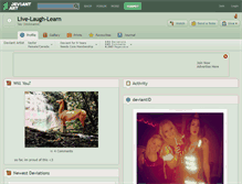 Tablet Screenshot of live-laugh-learn.deviantart.com