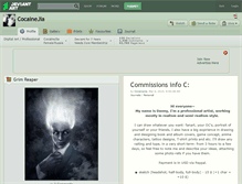 Tablet Screenshot of cocainejia.deviantart.com