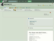 Tablet Screenshot of lightning2315.deviantart.com