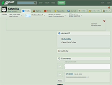 Tablet Screenshot of kohmillia.deviantart.com