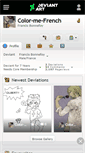 Mobile Screenshot of color-me-french.deviantart.com