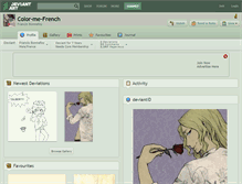 Tablet Screenshot of color-me-french.deviantart.com