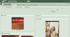 Desktop Screenshot of fiction-white.deviantart.com