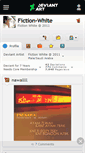Mobile Screenshot of fiction-white.deviantart.com