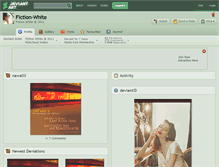 Tablet Screenshot of fiction-white.deviantart.com