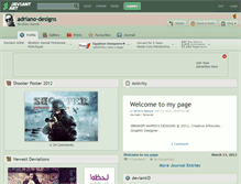 Tablet Screenshot of adriano-designs.deviantart.com