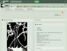 Tablet Screenshot of cyanx.deviantart.com