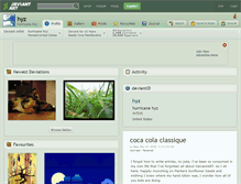 Tablet Screenshot of hyz.deviantart.com