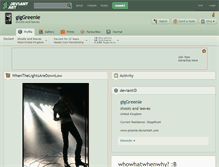 Tablet Screenshot of giggreenie.deviantart.com