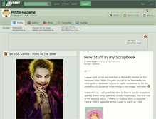 Tablet Screenshot of petite-madame.deviantart.com