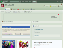 Tablet Screenshot of hsm-haters-fc.deviantart.com