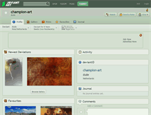 Tablet Screenshot of champion-art.deviantart.com