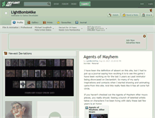 Tablet Screenshot of lightbombmike.deviantart.com