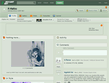 Tablet Screenshot of k-matsu.deviantart.com