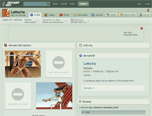 Tablet Screenshot of lamocha.deviantart.com
