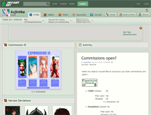 Tablet Screenshot of kujireika.deviantart.com