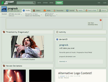 Tablet Screenshot of progrock.deviantart.com