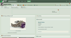 Desktop Screenshot of mariecristine.deviantart.com