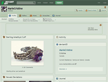 Tablet Screenshot of mariecristine.deviantart.com