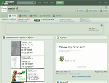 Tablet Screenshot of macki-17.deviantart.com