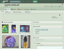 Tablet Screenshot of coyote-custom-art.deviantart.com