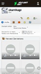 Mobile Screenshot of okamikage.deviantart.com