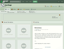 Tablet Screenshot of okamikage.deviantart.com