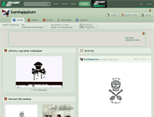 Tablet Screenshot of burnhappyburn.deviantart.com