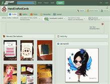 Tablet Screenshot of handcraftedcards.deviantart.com