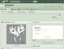 Tablet Screenshot of facelessangel.deviantart.com