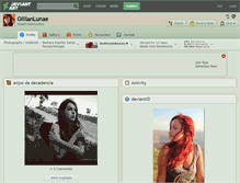 Tablet Screenshot of gillianlunae.deviantart.com
