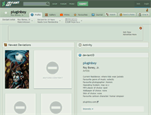 Tablet Screenshot of pluginboy.deviantart.com
