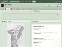 Tablet Screenshot of iragorilla.deviantart.com